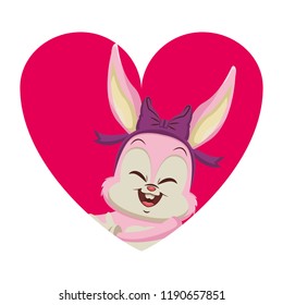 Rabbit funny cartoon