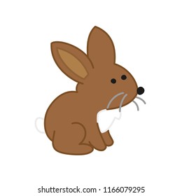 Rabbit. Funny drawing for children