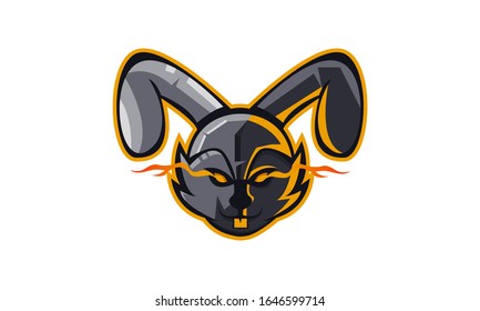 Rabbit Gaming Mascot Logo Design Vector Stock Vector (Royalty Free ...