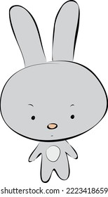 rabbit gray hare character bunny 