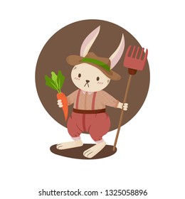 Rabbit is the Greatest Farmer, Character, vector