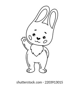 1,870 Rabbit Waving Images, Stock Photos & Vectors 