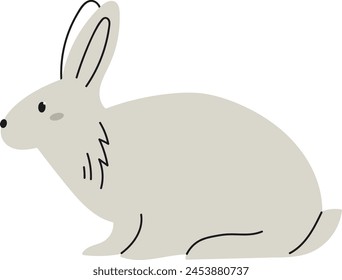 Rabbit Hand Drawn Vector Illustration