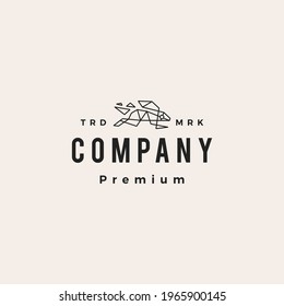 rabbit hare bunny geometric hipster vintage logo vector icon illustration