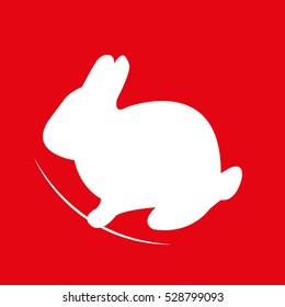 rabbit, hare, icon, vector illustration, eps10