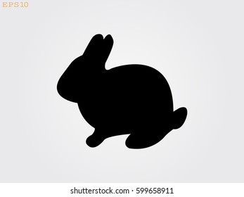 rabbit, hare, icon, vector illustration eps10
