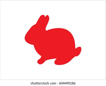 rabbit, hare, icon, vector illustration eps10