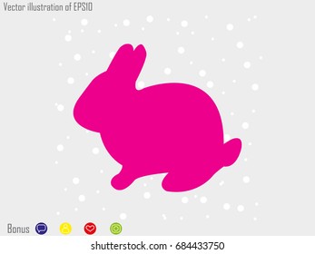 rabbit, hare, icon, vector illustration eps10