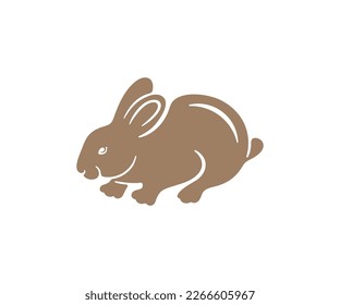 Rabbit, hare, pet, animal, agriculture and nature, graphic design. Rodent, fluffy, farm, wildlife, herbivore, farming and fauna, vector design and illustration