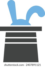 Rabbit in Hat icon vector image. Suitable for mobile application web application and print media.