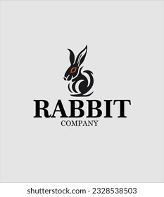 rabbit head animal vector design, vector illustration. Emblem design on white background