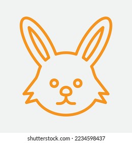 Rabbit head icon. Great for animals, pets etc