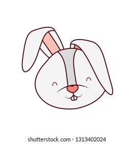 rabbit head isolated icon