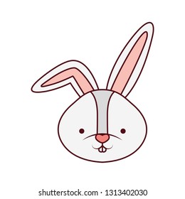 Graphical Portrait of Rabbit Isolated On White Background Images, Stock