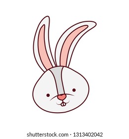 rabbit head isolated icon