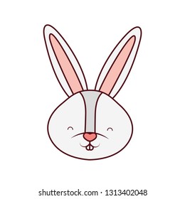 rabbit head isolated icon