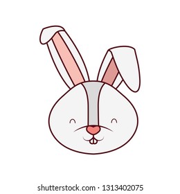 rabbit head isolated icon
