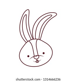 rabbit head isolated icon