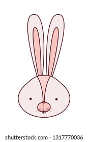 rabbit head isolated icon