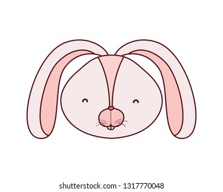 rabbit head isolated icon