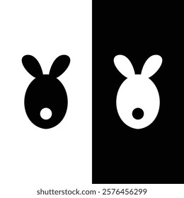 Rabbit Head Logo Abstract Icon Design Vector Template