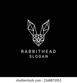 Rabbit Head Logo Design Icon Template