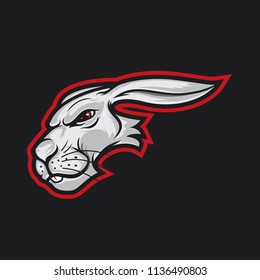 Rabbit head logo mascot