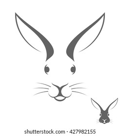 Rabbit Head. Logo. Vector Illustration