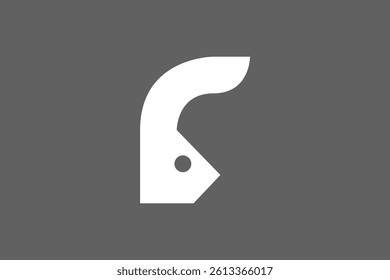 rabbit head minimalist bold logo