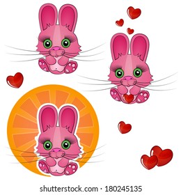 rabbit with heart