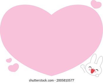 Espacio para conejos y copias del corazón