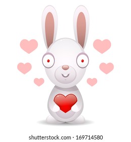 Rabbit holds big heart