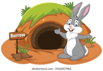 Rabbit House Burrow I Underground House I Rabbit home