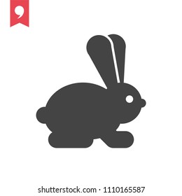 rabbit icon , bunny sign