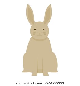 Rabbit icon cartoon vector. Pet animal. Easter bunny