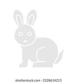 Icono de conejo ilustración de plantilla de diseño de clipart aislada