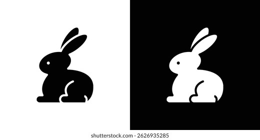 Kaninchen-Icon-Konzept, Vektorgrafik