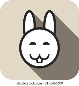 Rabbit icon design, vector illustration