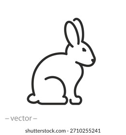 icono de conejo, conejo de Pascua ilustración