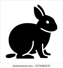 Rabbit Icon Element For Design