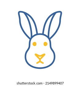 Rabbit icon. Farm animal vector illustration. Agriculture sign. Graph symbol for your web site design, logo, app, UI. EPS10.