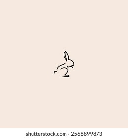 Rabbit icon flat vector design.