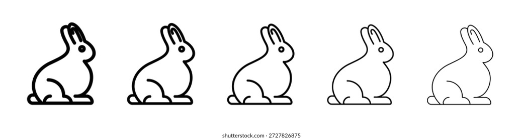 Icono de conejo para Diseños gráficos. Diseño de Vector de iconos