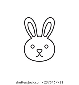 Rabbit icon. Hare flat sign design. Rabbit symbol bunny pictogram. Hare icon. Rabbit sign. UX UI icon