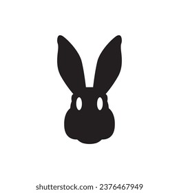 Rabbit icon. Hare flat sign design. Rabbit symbol bunny pictogram. Hare icon. Rabbit sign. UX UI icon