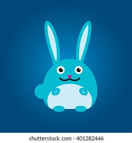 Rabbit icon, rabbit illustration
