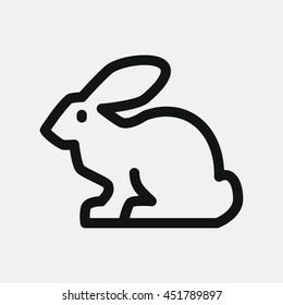 Rabbit icon illustration isolated vector sign symbol