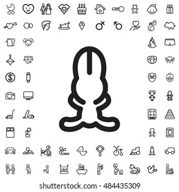 Rabbit icon illustration isolated vector sign symbol