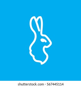 rabbit icon illustration isolated vector sign symbol
