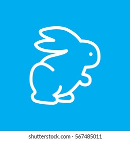 rabbit icon illustration isolated vector sign symbol